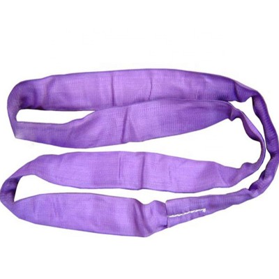 round sling with single protective sleeve