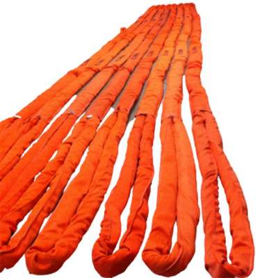 WLL 35000kg Polyester Round Sling with Tubular 250mm Wearsleeves