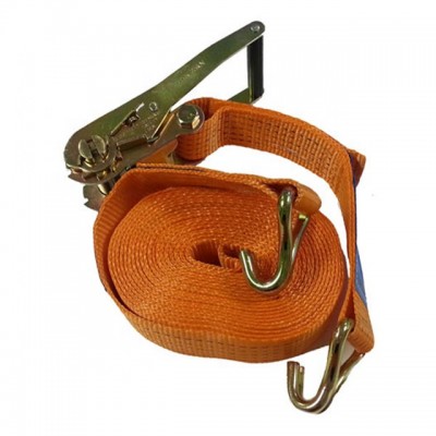 2 Ton Double  J Hook Ratchet Tie Down Strap