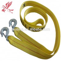 EMERGENCY TOWING STRAP WITH HOOKS CAR TOW ROPE NON SHRINK NYLON HEAVY DUTY TOW ROPE